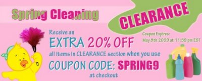 Enter coupon code Spring9 to receive an additional 20% off all Clearance Category Party Decorations.