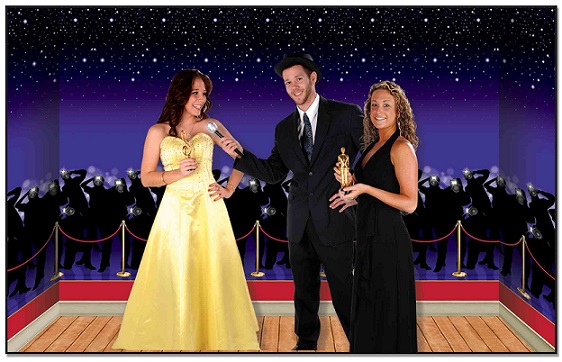 Hollywood Awards Night Backdrops & Props