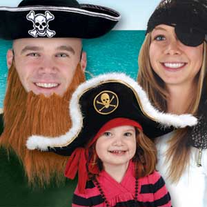 Pirate Party Hats and Accessories