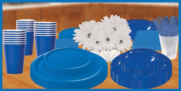 Blue Solid Color Tableware