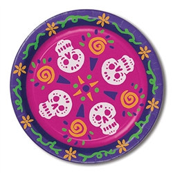These Day Of The Dead Plates are perfect for your festivities. Celebrate the dead with these colorful decorated tableware. 