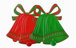 Foil Christmas Bell Silhouette