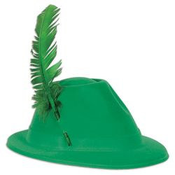 Green Velour Apline Hat