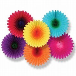 Mini Flower Fans - add color and style to any room!