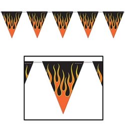 Flame Pennant Banner, 12 ft