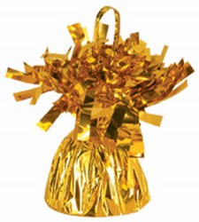 Gold Metallic Wrapped Balloon Weight