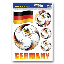 Germany Soccer Peel 'N Place (6/Sheet)