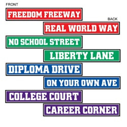 Graduation Street Sign Cutouts