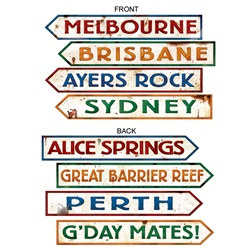 Australian Street Sign Cutouts