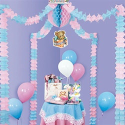 Pink and Blue Baby Shower Party Canopy