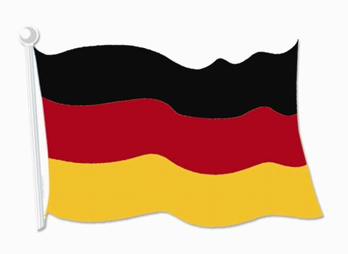 German Flag Cutout