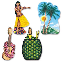Hawaiian Luau Cutouts