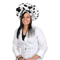 Cow Print Chefs Hat
