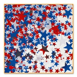 Red, White and Blue Stars Confetti
