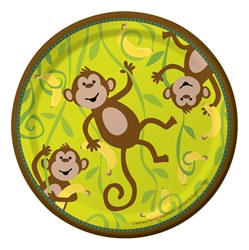 Monkey theme plates