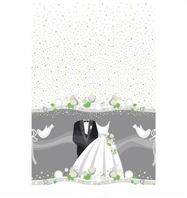 Silver Wedding Table cover