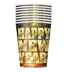 Fireworks New Year Cups