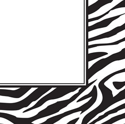 Zebra Print Lunch Napkins (16/pkg)