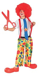 Child Dotted Clown Costume Large