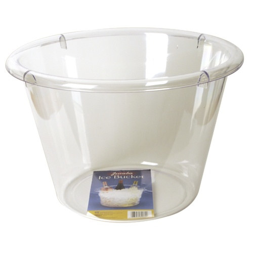 Jumbo Clear Plastic Ice Bucket (1/pkg) PartyCheap