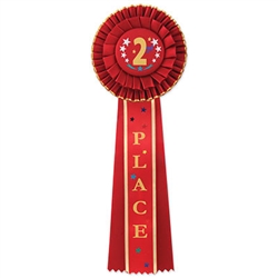 2nd Place Deluxe Rosette Ribbon