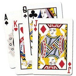 Giant Playing Card Cutouts - 25 inches