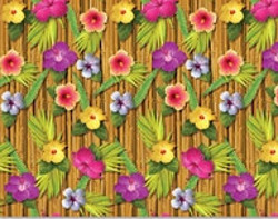 Luau Backdrop - you'll think you smell the fragrance of tropical flowers!