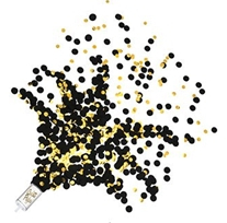 Push Up Confetti Poppers - Black & Gold