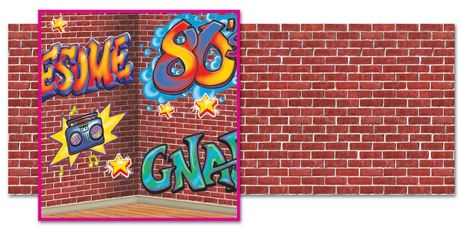 1980's era style Graffiti Backdrop Backgrounds & Props