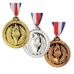 Gold, Silver & Bronze Medals w/Ribbon