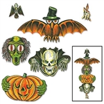 Vintage Halloween Totem Pole Cutouts - Beistle's classic Halloween designs are back.