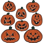 Vintage Halloween Pumpkin Cutouts - classic Beistle halloween designs