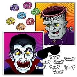 Halloween Party Games for Kids - Looking for a way to entertain your young (or young at heart) Halloween party guests? This Halloween Party Games for Kids is just the thing. A variation on the classic Pin the Tail on the Donkey game, this set features vampires & monsters!