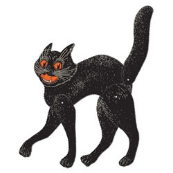 Jointed Scratch Cat - a classic Halloween decoration from the classic Halloween decoration manufaturer, the Beistle Company!