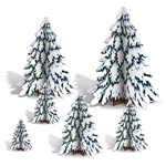 3-D Winter Pine Tree Centerpieces - new at PartyCHeap.com!