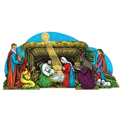 Vintage Nativity Scene 3-D Table Decor