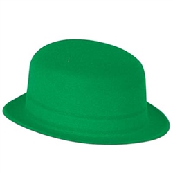 Get your green on with our Green Velour Derby