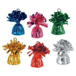 Assorted Metallic Wrapped Balloon Weight