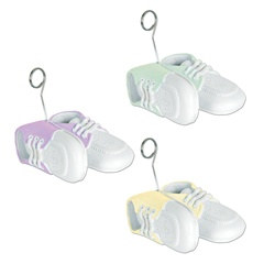 Baby Shoes Photo/Balloon Holder