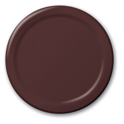 Chocolate Brown Dessert Plates (24/pkg)