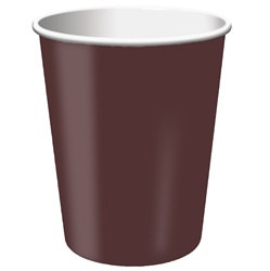 Chocolate Brown Hot/Cold Cups (24/pkg)