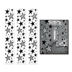 Star Party Panels Black and Silver