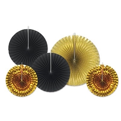 Black and Gold Assorted Paper & Foil Decorative