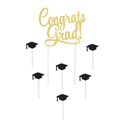 Congrats Grad Cake Topper - show your pride in your graduate!
