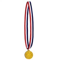 Soccer Medal w/Ribbon