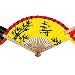 Asian Paper Fan Streamer - Detail
