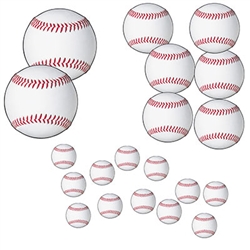 20 Piece Baseball Cutouts