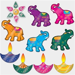 Whether you call it Diwali, Divali, Deepavali, or Deepawali; these beautiful Foil Diwali Cutouts are sure to shine and sparkle during your festival of lights. 