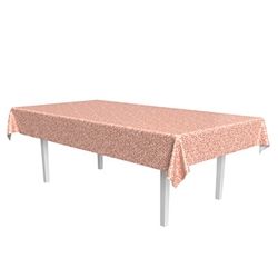 Printed Sequined Tablecover - Rose Gold