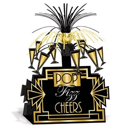 Great 20's black and gold centerpiece